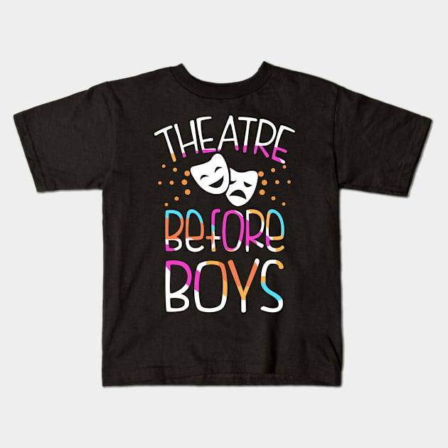 Theatre Humor Kids T-Shirt by KsuAnn